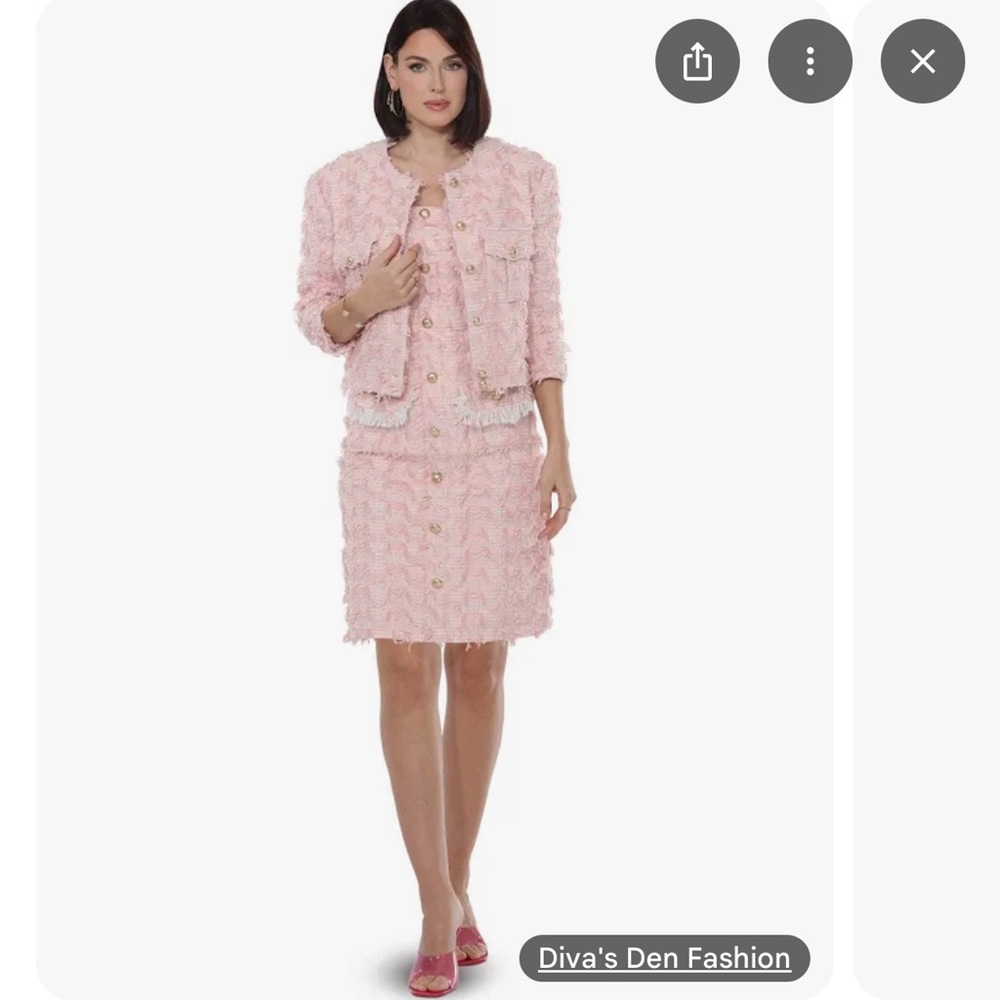 Love the Queen tweed dress, jacket & shorts Size Small